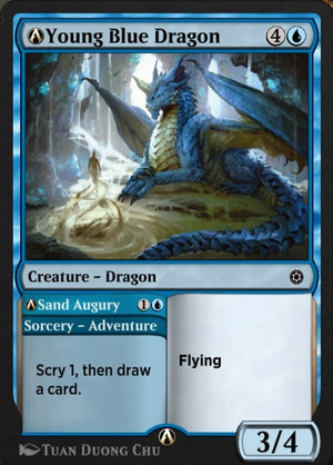 Alchemy Horizons: Baldur's Gate A-138 A-Young Blue Dragon // A-Sand Augury