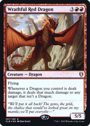 Battle for Baldur's Gate Promos 207S Wrathful Red Dragon