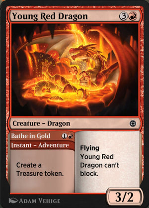Alchemy Horizons: Baldur's Gate 197 Young Red Dragon // Bathe in Gold