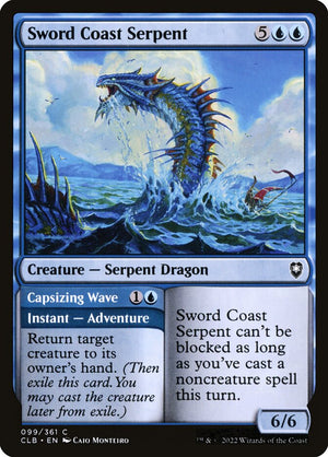 Commander Legends: Battle for Baldur's Gate 099 Sword Coast Serpent // Capsizing Wave