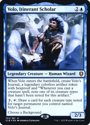 Battle for Baldur's Gate Promos 103S Volo, Itinerant Scholar