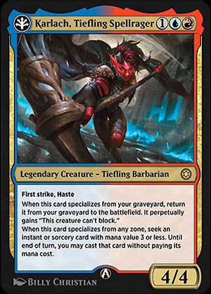 Alchemy Horizons: Baldur's Gate 014U Karlach, Tiefling Spellrager