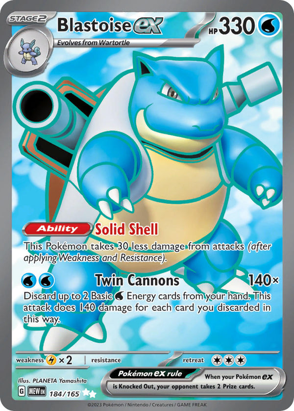 151 184 Blastoise ex