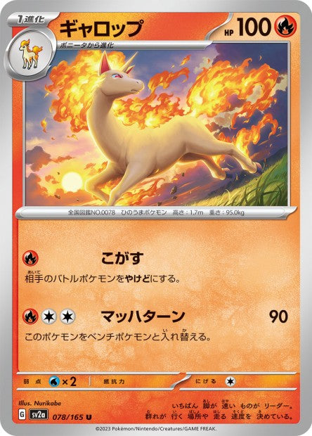 151 Japanese 78 Rapidash