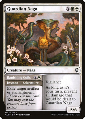 Commander Legends: Battle for Baldur's Gate 023 Guardian Naga // Banishing Coils