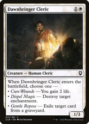 Commander Legends: Battle for Baldur's Gate 015 Dawnbringer Cleric