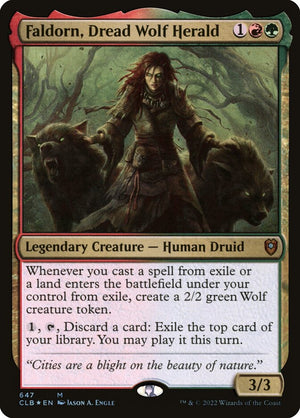 Commander Legends: Battle for Baldur's Gate 647 Faldorn, Dread Wolf Herald