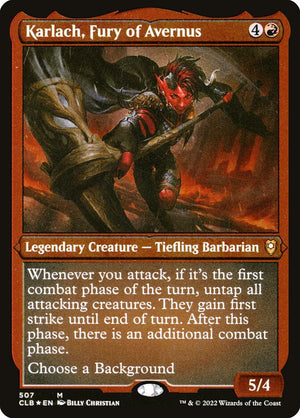 Commander Legends: Battle for Baldur's Gate 507 Karlach, Fury of Avernus