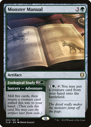 Commander Legends: Battle for Baldur's Gate 242 Monster Manual // Zoological Study