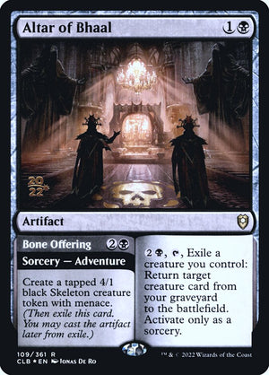Battle for Baldur's Gate Promos 109S Altar of Bhaal // Bone Offering