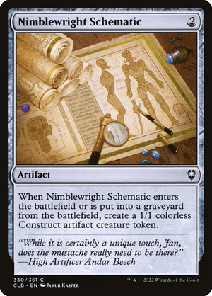 Commander Legends: Battle for Baldur's Gate 330 Nimblewright Schematic