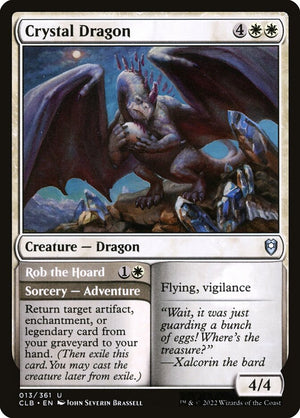 Commander Legends: Battle for Baldur's Gate 013 Crystal Dragon // Rob the Hoard