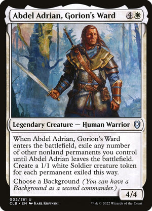Commander Legends: Battle for Baldur's Gate 002 Abdel Adrian, Gorion's Ward