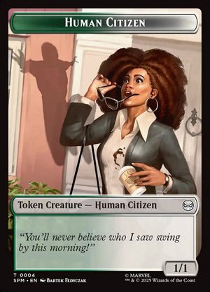 Marvel's Spider-Man Tokens 004 Human Citizen
