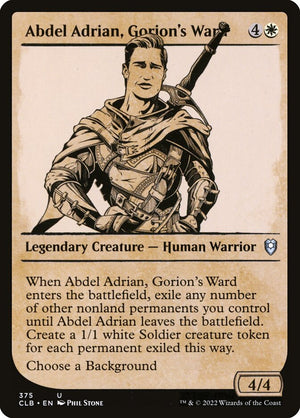 Commander Legends: Battle for Baldur's Gate 375 Abdel Adrian, Gorion's Ward