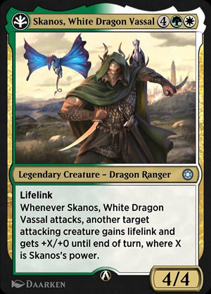 Alchemy Horizons: Baldur's Gate 018W Skanos, White Dragon Vassal