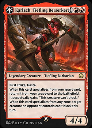 Alchemy Horizons: Baldur's Gate 014R Karlach, Tiefling Berserker