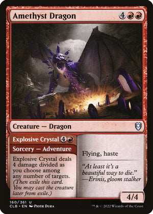 Commander Legends: Battle for Baldur's Gate 160 Amethyst Dragon // Explosive Crystal