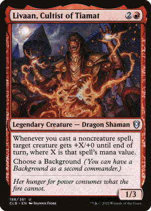 Commander Legends: Battle for Baldur's Gate 188 Livaan, Cultist of Tiamat