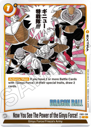 Manga Booster 02 FB01-138 Now You See The Power of the Ginyu Force!