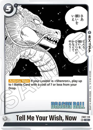 Manga Booster 02 FB07-118 Tell Me Your Wish, Now