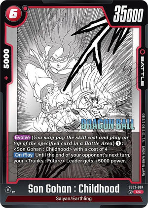 Manga Booster 02 SB02-007 Son Gohan : Childhood - SB02-007