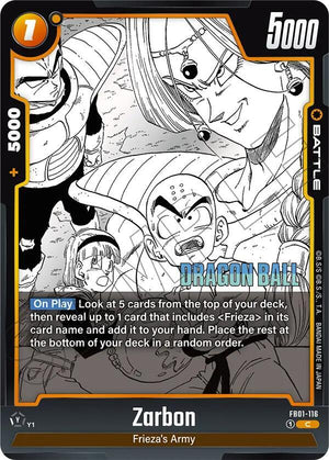 Manga Booster 02 FB01-116 Zarbon - FB01-116