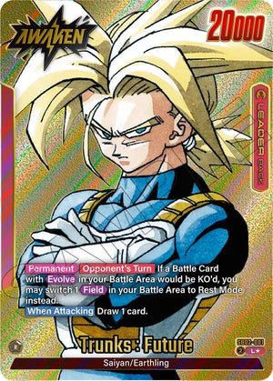 Manga Booster 02 SB02-001 Trunks : Future - SB02-001 (Gold)