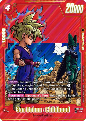 Manga Booster 02 SB02-006 Son Gohan : Childhood - SB02-006 (Alternate Art)