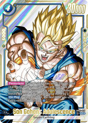 Manga Booster 02 SB02-026 Son Gohan : Adolescence (Alternate Art)