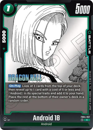 Manga Booster 02 FB04-057 Android 18