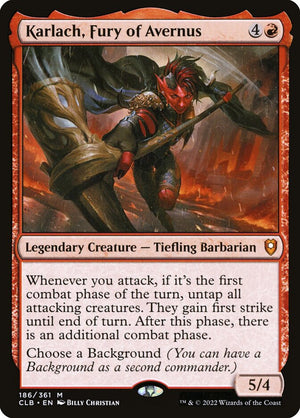 Commander Legends: Battle for Baldur's Gate 186 Karlach, Fury of Avernus