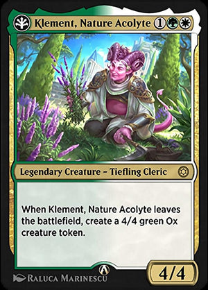 Alchemy Horizons: Baldur's Gate 001G Klement, Nature Acolyte