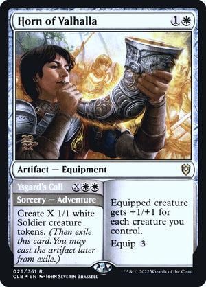Battle for Baldur's Gate Promos 026S Horn of Valhalla // Ysgard's Call