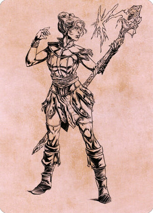 Battle for Baldur's Gate Art Series 074 Neera, Wild Mage // Neera, Wild Mage