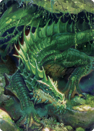 Battle for Baldur's Gate Art Series 001 Lurking Green Dragon // Lurking Green Dragon