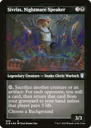 Commander Legends: Battle for Baldur's Gate 500 Sivriss, Nightmare Speaker
