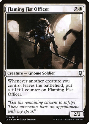Commander Legends: Battle for Baldur's Gate 019 Flaming Fist Officer