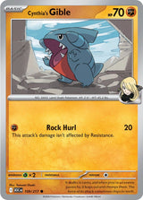Ascended Heroes 109 Cynthia's Gible