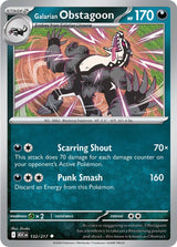 Ascended Heroes 132 Galarian Obstagoon