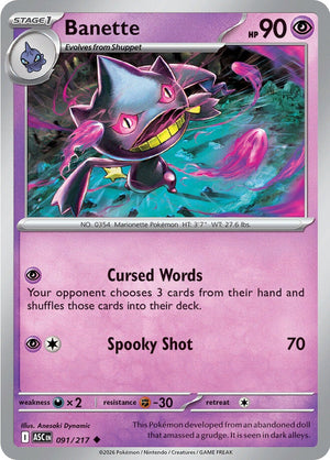 Ascended Heroes 91 Banette