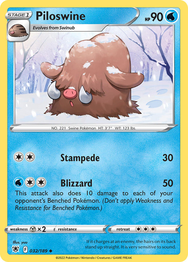 Astral Radiance 032 Piloswine