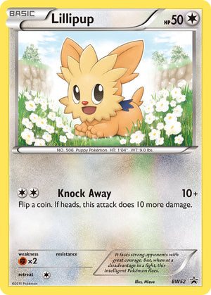 BW Black Star Promos 052 Lillipup / Emerging Challenges Box