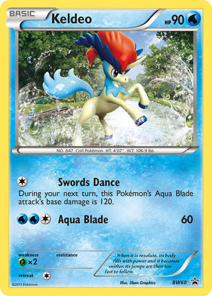 BW Black Star Promos 060 Keldeo / Keldeo Box (Tinsel Holofoil)