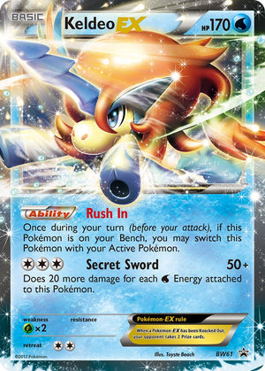BW Black Star Promos 061 Keldeo-EX / EX Power Tins