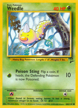 Base Set 2 100 Weedle