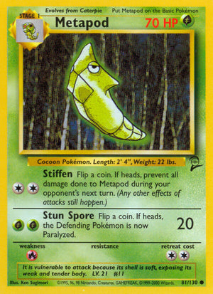 Base Set 2 081 Metapod