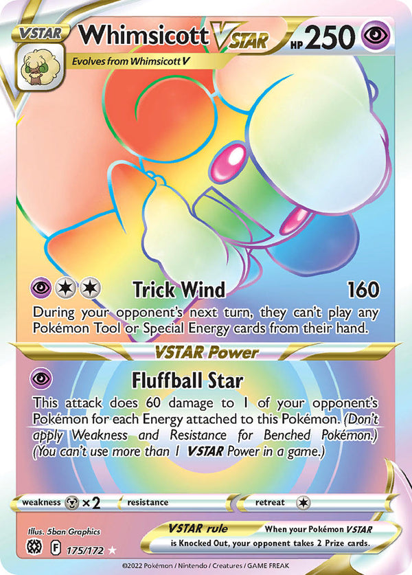 Brilliant Stars 175 Whimsicott VSTAR