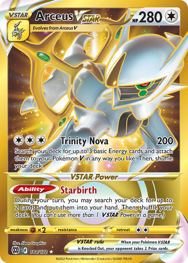 Brilliant Stars 184 Arceus VSTAR