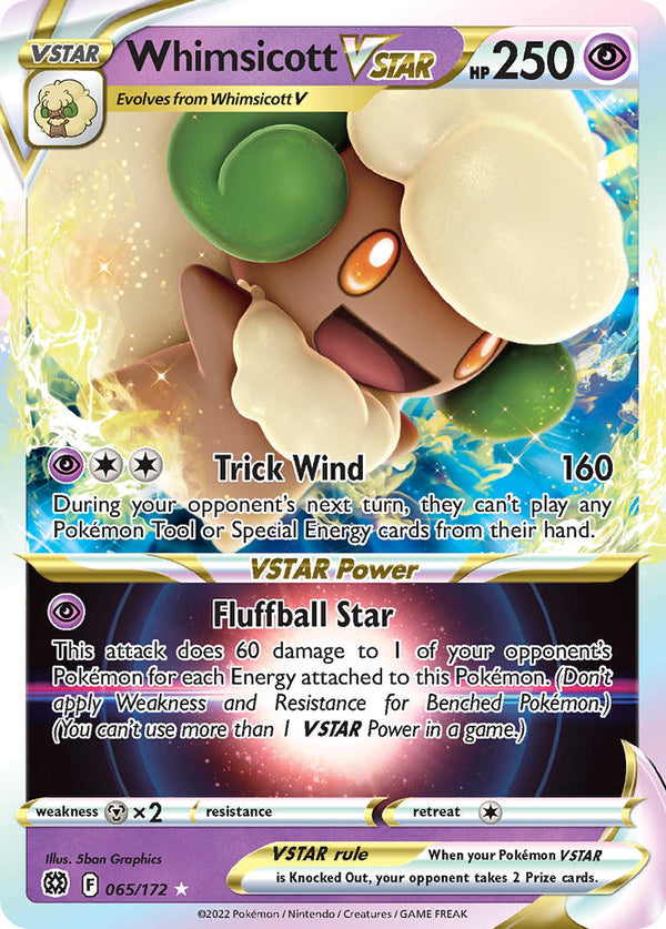 Brilliant Stars 065 Whimsicott VSTAR